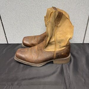 Ariat Mens Size 8D Western Cowboy Boots Brown Leather